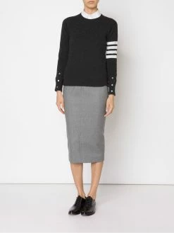 Thom Browne striped sleeve sweater