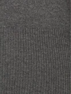 Thom Browne Crew neck Pullover With White 4 Bar Stripe In Grey Cashmere knitted sweaters of women 9 Thom Browne crew neck Pullover With White 4-Bar Stripe In Grey Cashmere