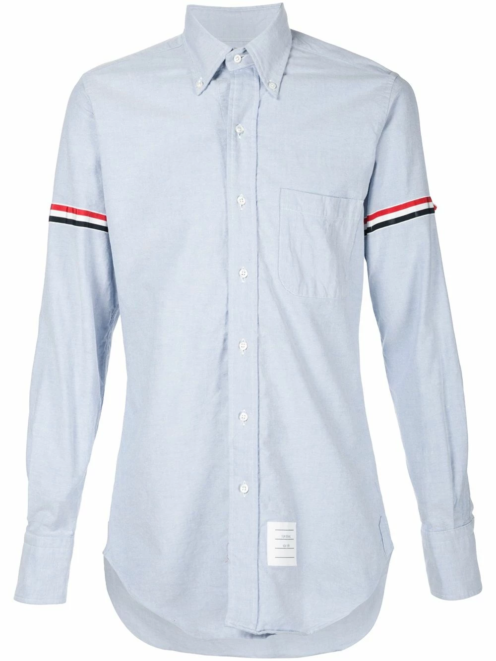 Thom Browne Grosgrain Armband Oxford Shirt shirts of men 1 Thom Browne Grosgrain Armband Oxford Shirt