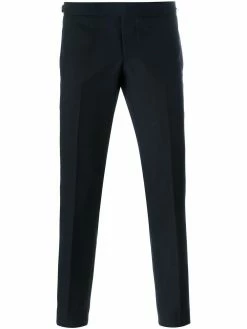 Thom Browne Low Rise Skinny Side Tab Trouser In 2 Ply Fresco