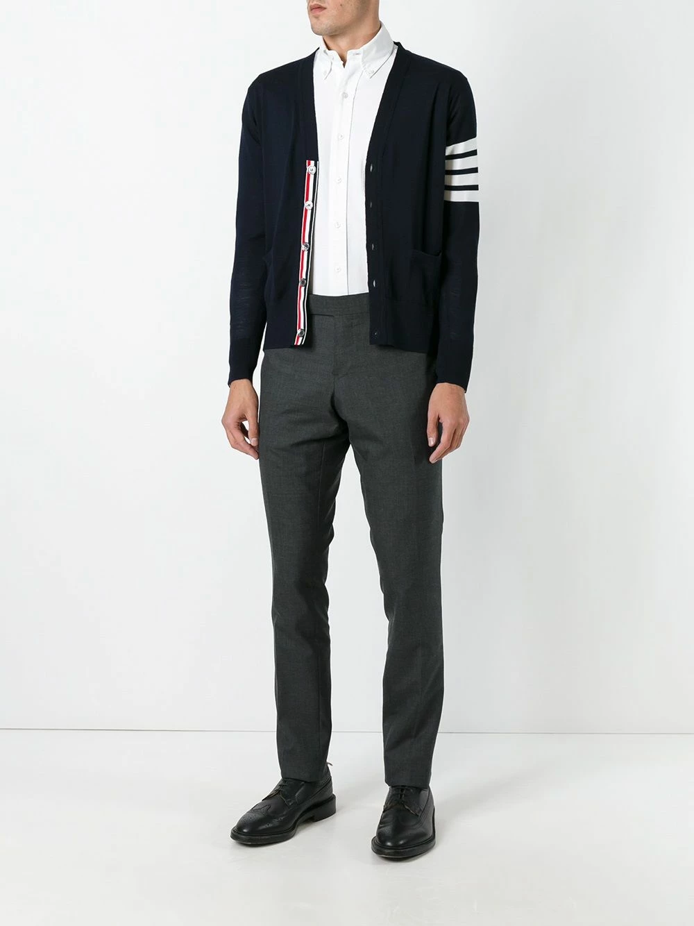 Thom Browne 4 Bar knitted cardigan cardigans of men 2 Thom Browne 4-Bar knitted cardigan