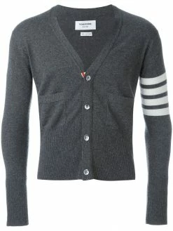 Thom Browne 4-Bar Cashmere Cardigan