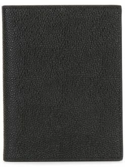 Thom Browne Passport Holder In Pebble Grain