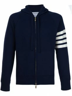Thom Browne knitted zip hoodie