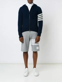 Thom Browne knitted zip hoodie