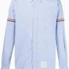 Thom Browne striped-detail long-sleeved shirt