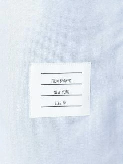 Thom Browne Classic Long Sleeve Button Down Shirt In Blue Oxford