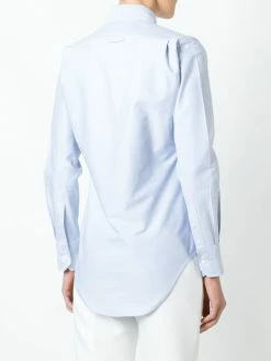 Thom Browne Classic Long Sleeve Button Down Shirt In Blue Oxford