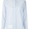 Thom Browne Classic Long Sleeve Button Down Shirt In Blue Oxford