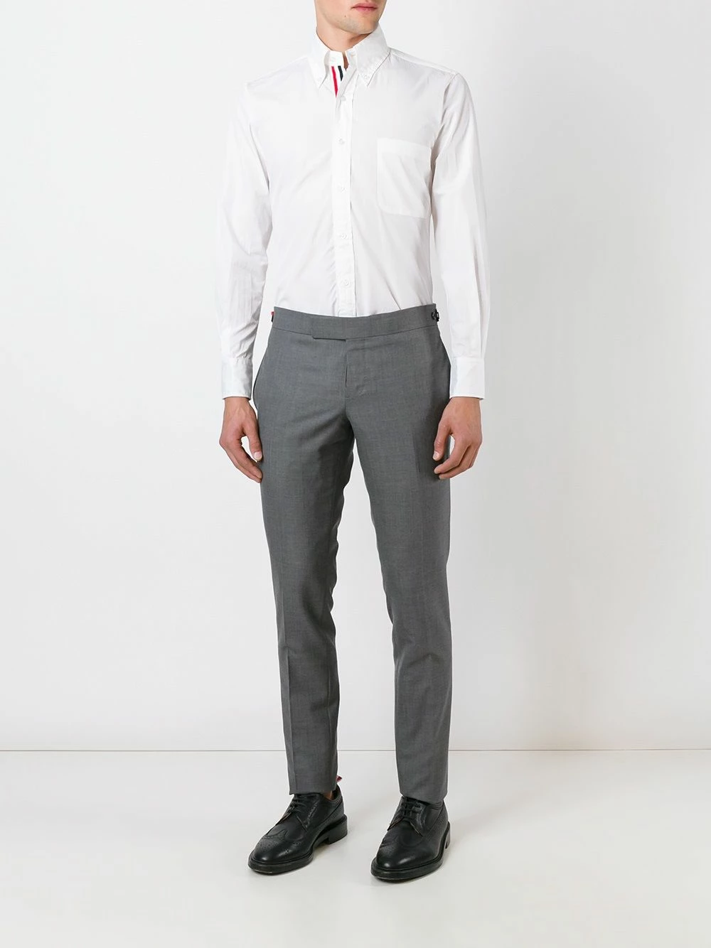 Thom Browne Logo patch shirt shirts of men 2 Thom Browne logo patch shirt