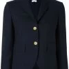 Thom Browne Classic Single Breasted Sport Coat In Navy 2-Ply Wool Fresco