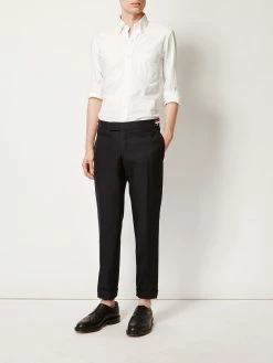 Thom Browne Mohair Wool Low-Rise Skinny Trouser