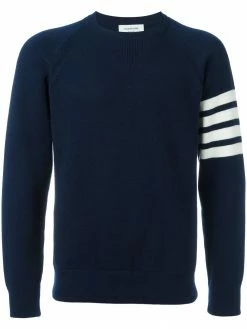 Thom Browne 4-Bar crew neck cashmere jumper
