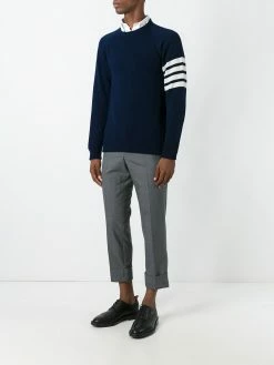 Thom Browne 4-Bar crew neck cashmere jumper