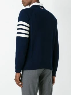 Thom Browne 4-Bar crew neck cashmere jumper