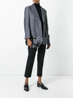 Thom Browne Elephant Clutch In Black Calf Leather