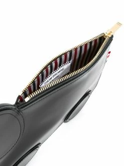 Thom Browne Elephant Clutch In Black Calf Leather