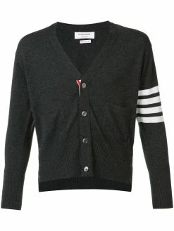 Thom Browne 4-Bar Short Cashmere Cardigan