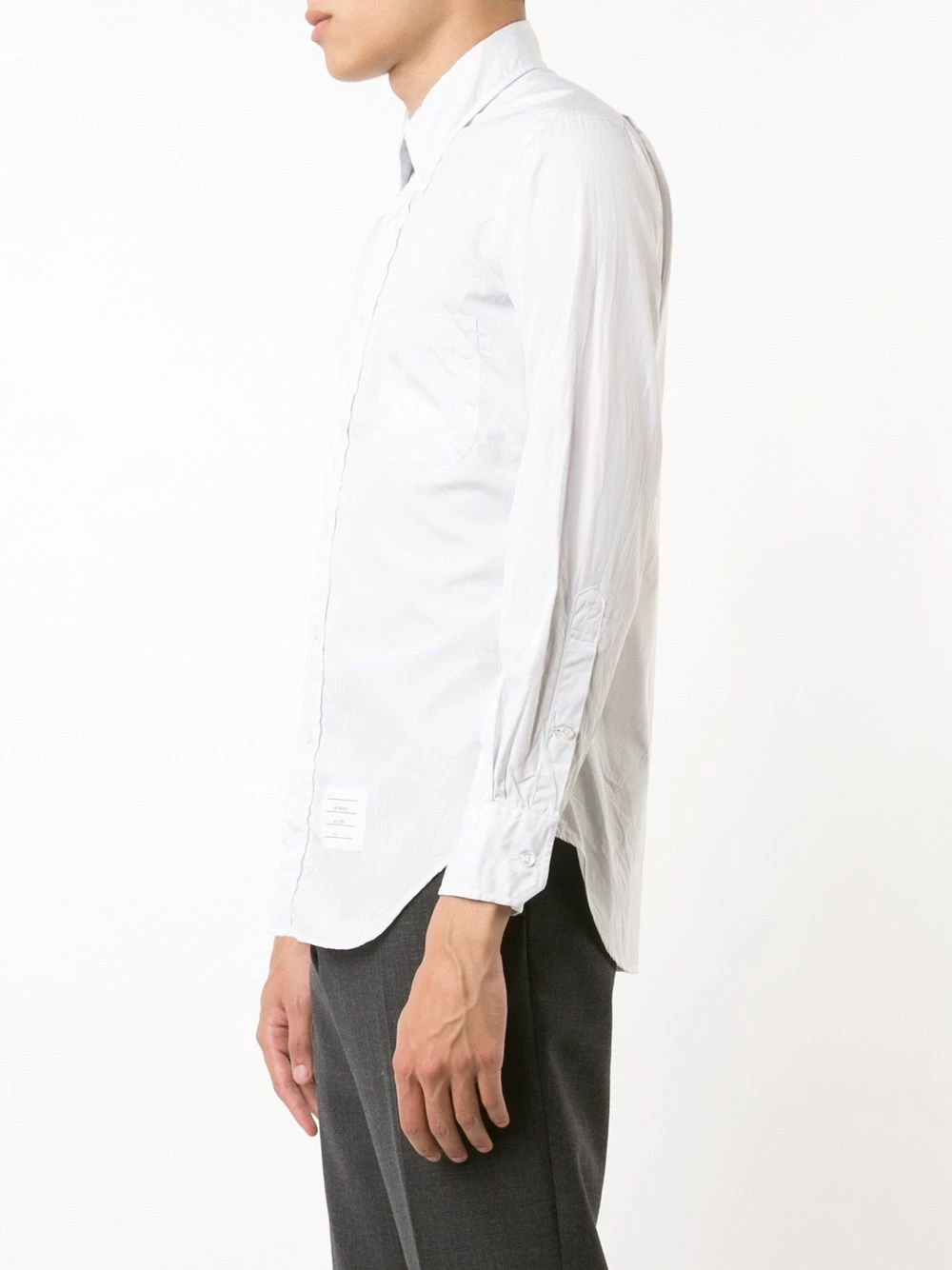 Thom Browne Contrast fastening shirt shirts of men 3 Thom Browne contrast fastening shirt