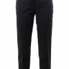 Thom Browne Lowrise Skinny Trousers In Navy 2-Ply Wool Fresco