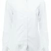 Thom Browne Classic Long Sleeve Button Down Shirt In White Oxford
