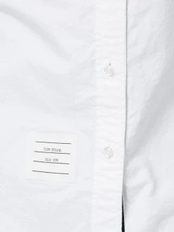 Thom Browne Classic Long Sleeve Button Down Shirt In White Oxford