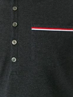 Thom Browne Rwb Pocket Trim Piqué Polo