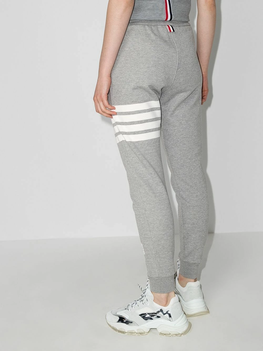 Thom Browne Classic Sweatpants In Classic Loop Back With Engineered 4 Bar of women 4 Thom Browne Classic Sweatpants In Classic Loop Back With Engineered 4-Bar