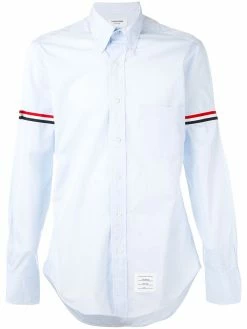 Thom Browne striped band classic shirt