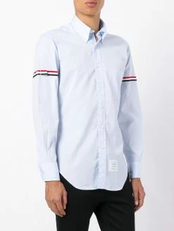 Thom Browne striped band classic shirt