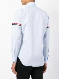 Thom Browne striped band classic shirt