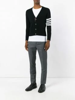 Thom Browne four stripe sleeve cardigan
