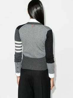 Thom Browne monochrome block cardigan