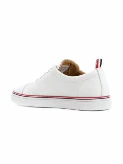 Thom Browne Straight Toe Cap Trainer In Pebble Grain & Calf Leather low-tops of men 6 Thom Browne Straight Toe Cap Trainer In Pebble Grain & Calf Leather