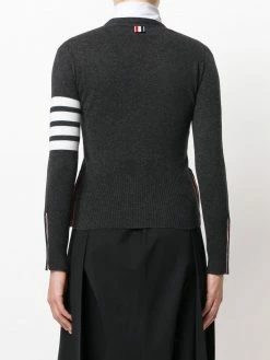 Thom Browne Classic V neck cashmere cardigan cardigans of women 8 Thom Browne classic V-neck cashmere cardigan