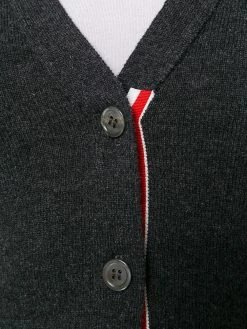 Thom Browne Classic V neck cashmere cardigan cardigans of women 9 Thom Browne classic V-neck cashmere cardigan