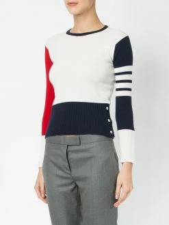 Thom Browne Contrast stripe pullover