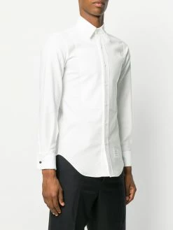 Thom Browne button-down piqué tux shirt