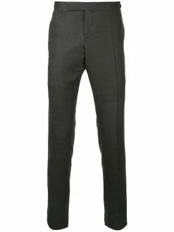 Thom Browne Low Rise Skinny Side Tab Trouser In Super 120’s Twill