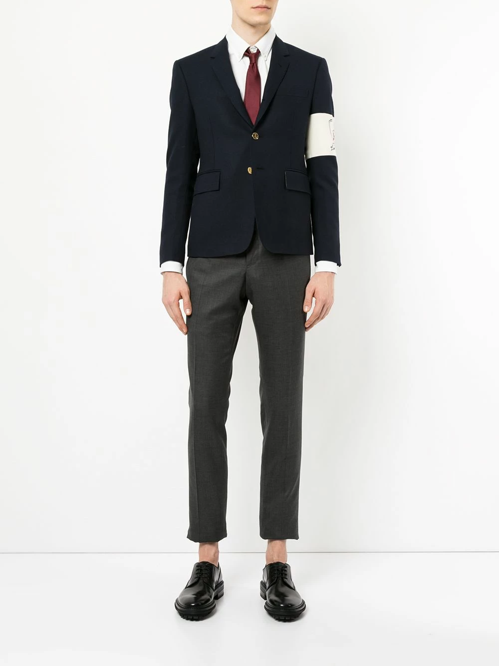 Thom Browne Low Rise Skinny Side Tab Trouser In Super 120’s Twill tailored pants of men 2 Thom Browne Low Rise Skinny Side Tab Trouser In Super 120’s Twill