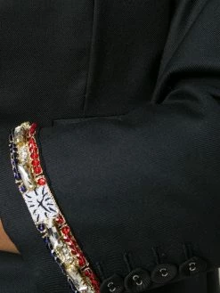 Thom Browne Classic Single Breasted Sport Coat With Wristwatch Applique & Combo Lapel In Super 120’s Twill