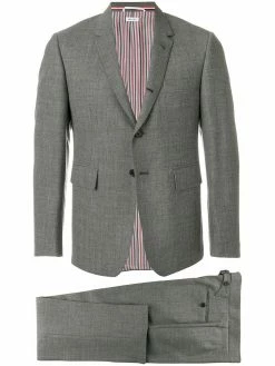 Thom Browne Classic Suit With Tie In 2ply Fresco
