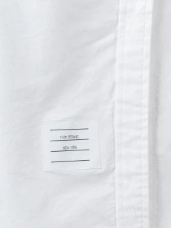 Thom Browne Long Sleeve Button Down Knee Length Shirtdress In Oxford