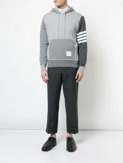 Thom Browne 4-Bar Tonal Fun-Mix Hoodie