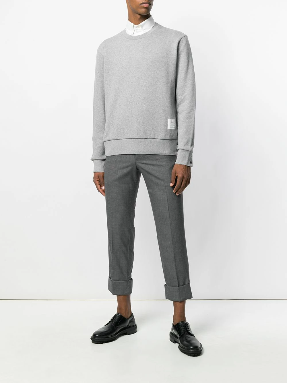 Thom Browne Center Back Stripe Jersey Pullover sweatshirts of men 2 Thom Browne Center-Back Stripe Jersey Pullover