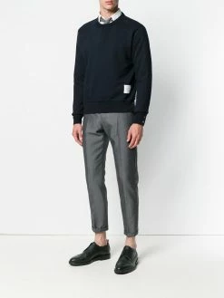 Thom Browne rear RWB stripe sweatshirt