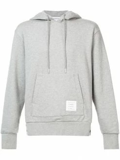 Thom Browne Center-Back Stripe Jersey Hoodie