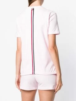 Thom Browne Relaxed Fit Short Sleeve Tee With Red, White And Blue Stripe In Classic Pique t-shirts & jersey shirts of women 8 Thom Browne Relaxed Fit Short Sleeve Tee With Red, White And Blue Stripe In Classic Pique