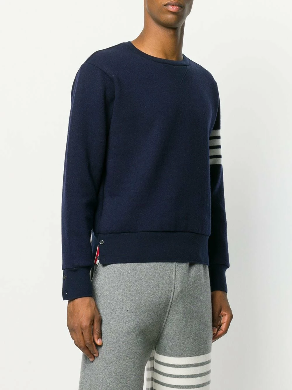 Thom Browne 4 Bar Cashmere Shell Sweatshirt sweatshirts of men 3 Thom Browne 4-Bar Cashmere Shell Sweatshirt