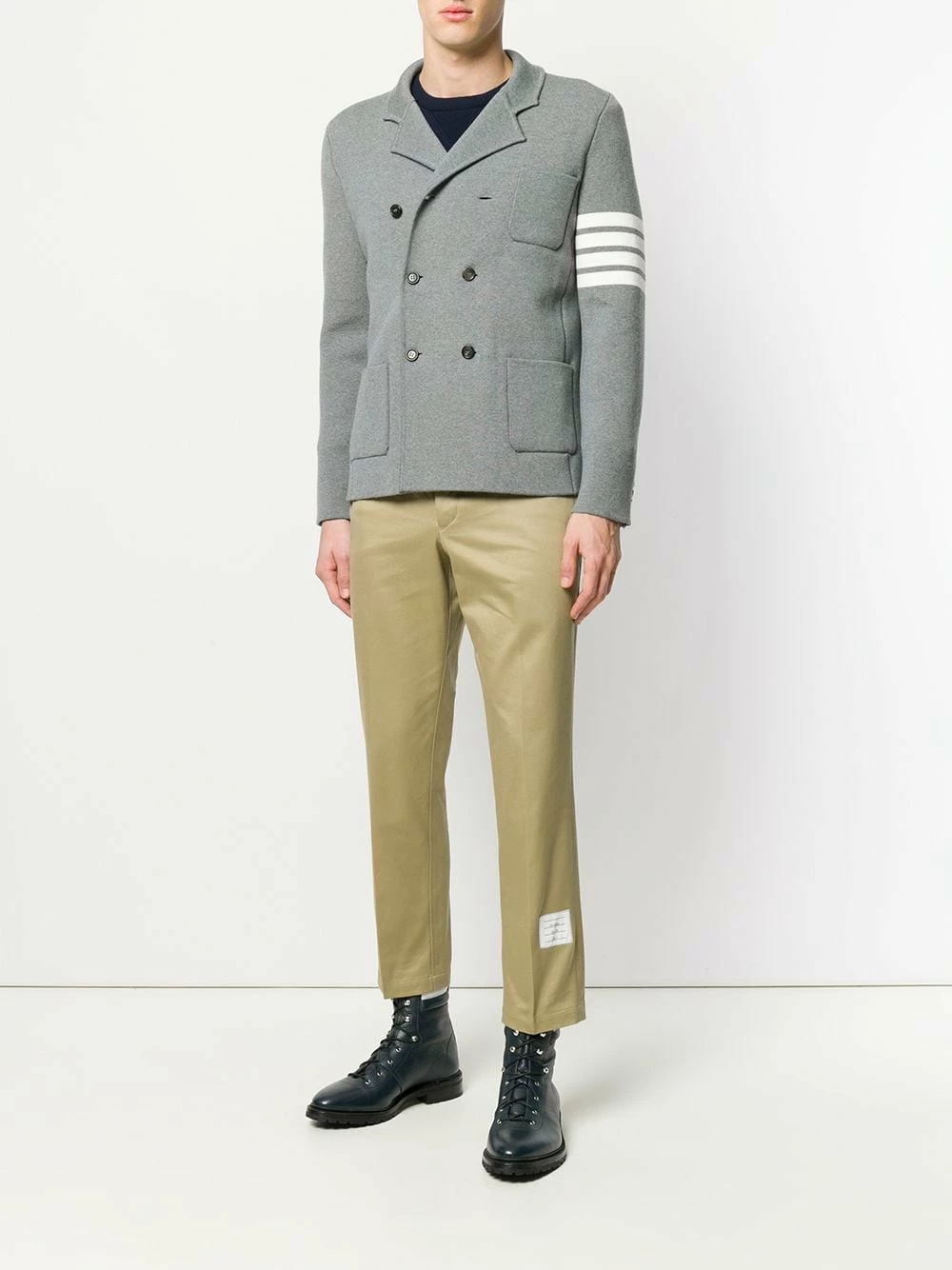 Thom Browne Cotton Twill Unconstructed Chino Trouser chinos of men 2 Thom Browne Cotton Twill Unconstructed Chino Trouser